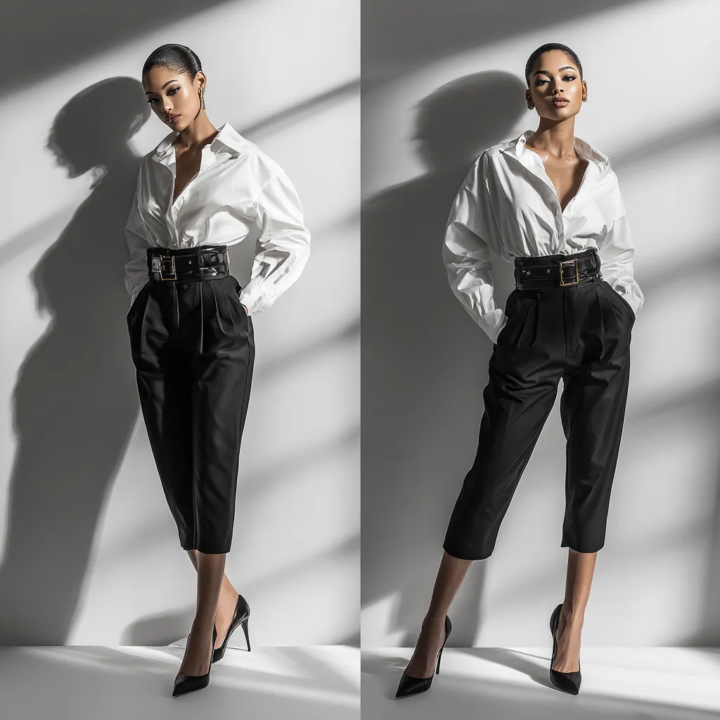 runway inspired capri pants outfit women spring fashion