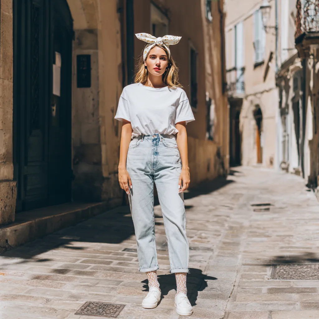 lace bandana and accessories spring 2026 flatlay