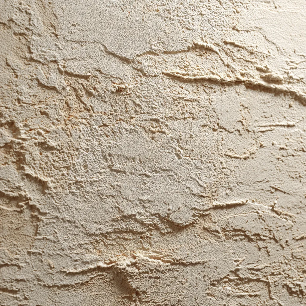 layered limewash plaster wall natural bathroom light