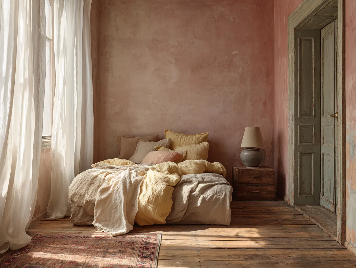 vintage sage green kids room with soft natural lighting