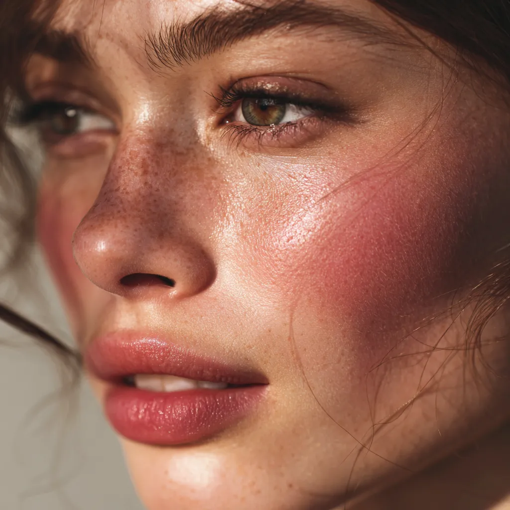 translucent pink blush natural cheekbone flush