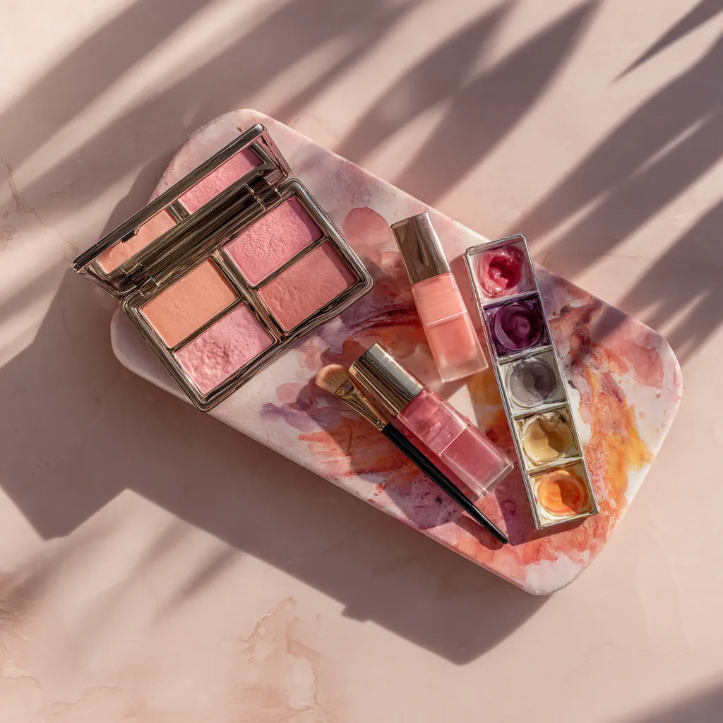 gel blush color palette warm cool tones
