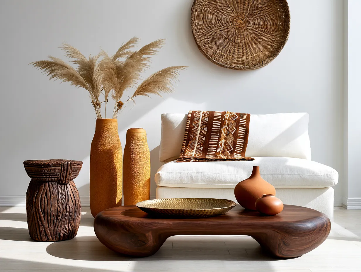 Afrohemian Decor Transforms A Living Room When You Layer These Textiles Right