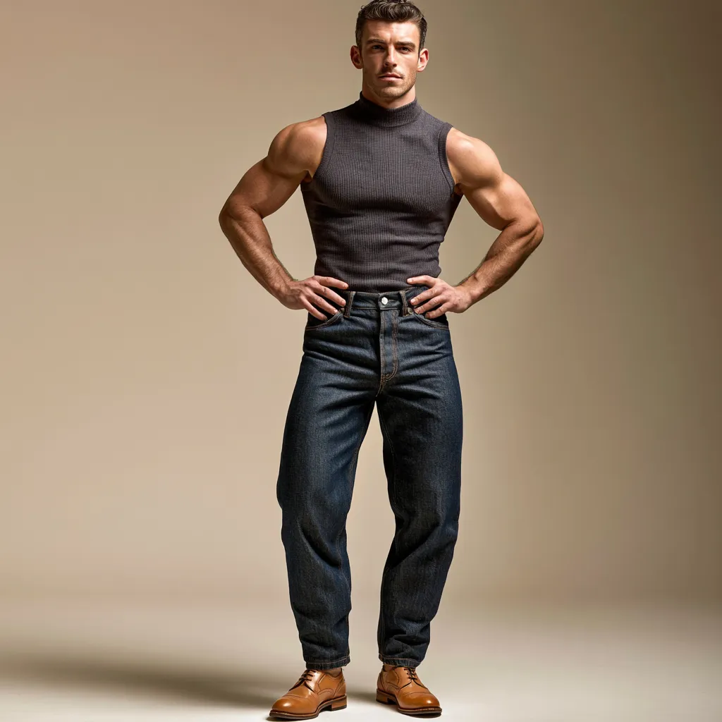 men denim barrel silhouette tailored street style 2026