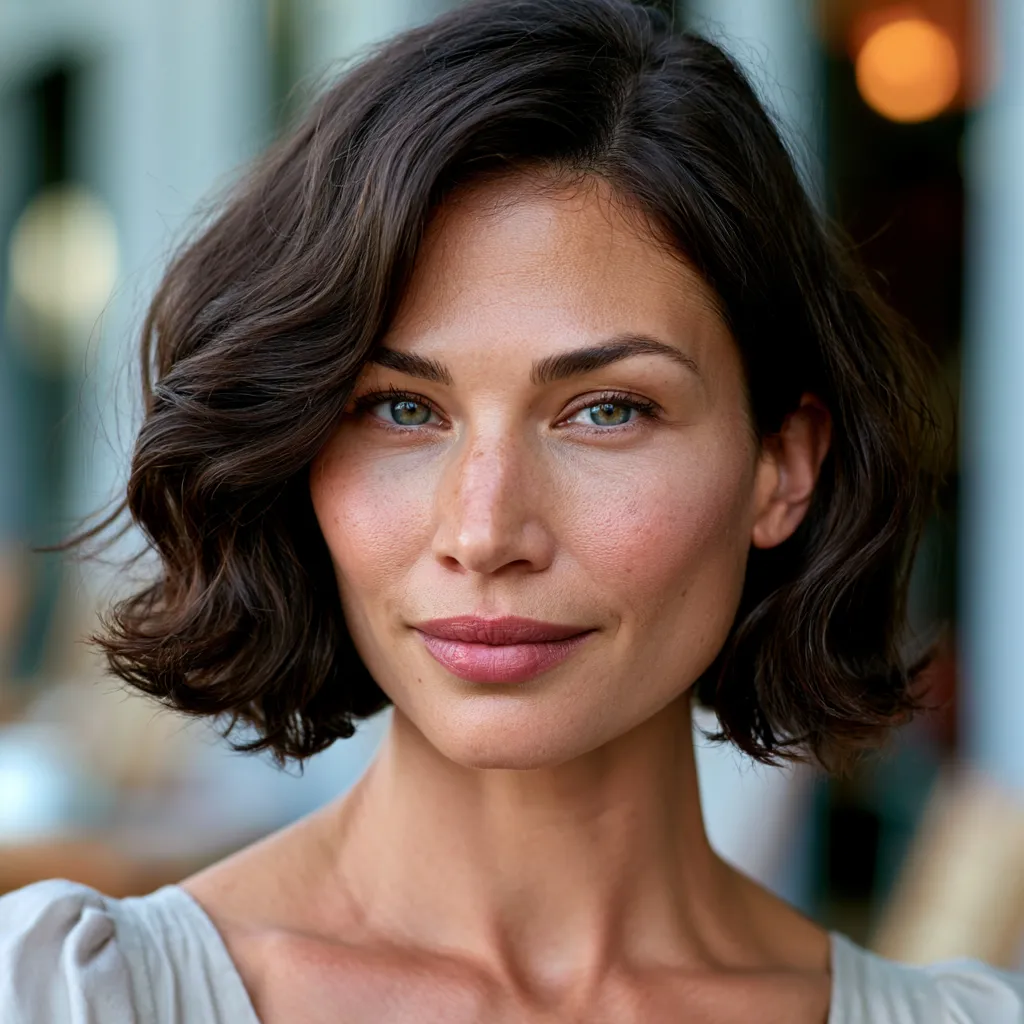 styled bixie brunette summer outdoor natural light