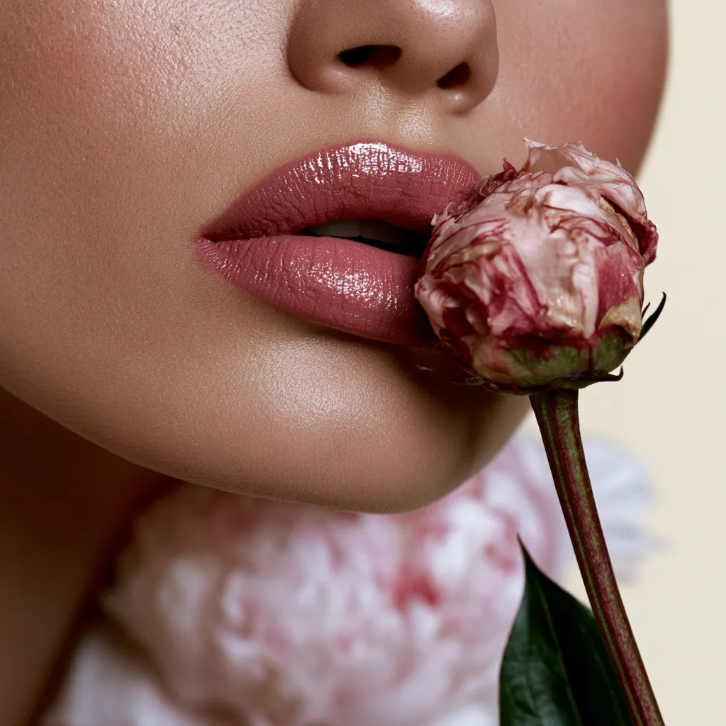 Spring 2026 lip makeup products on linen background