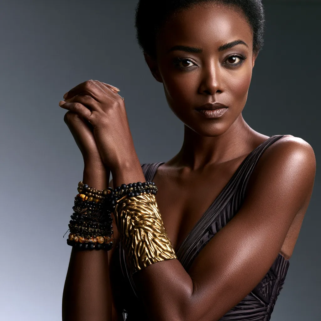 stacked cuff and beaded bracelets maximalist summer look