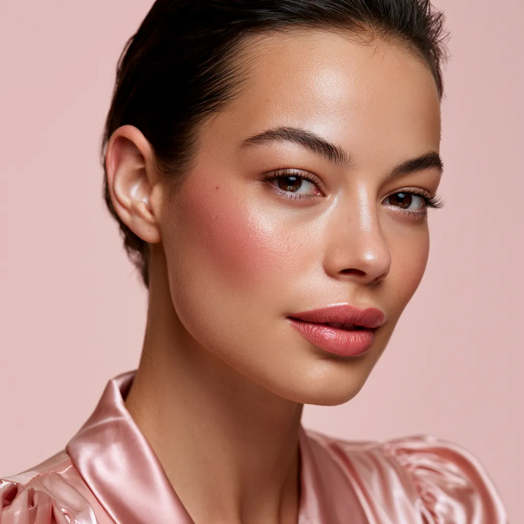 skin-fused glazed makeup on prepped dewy complexion