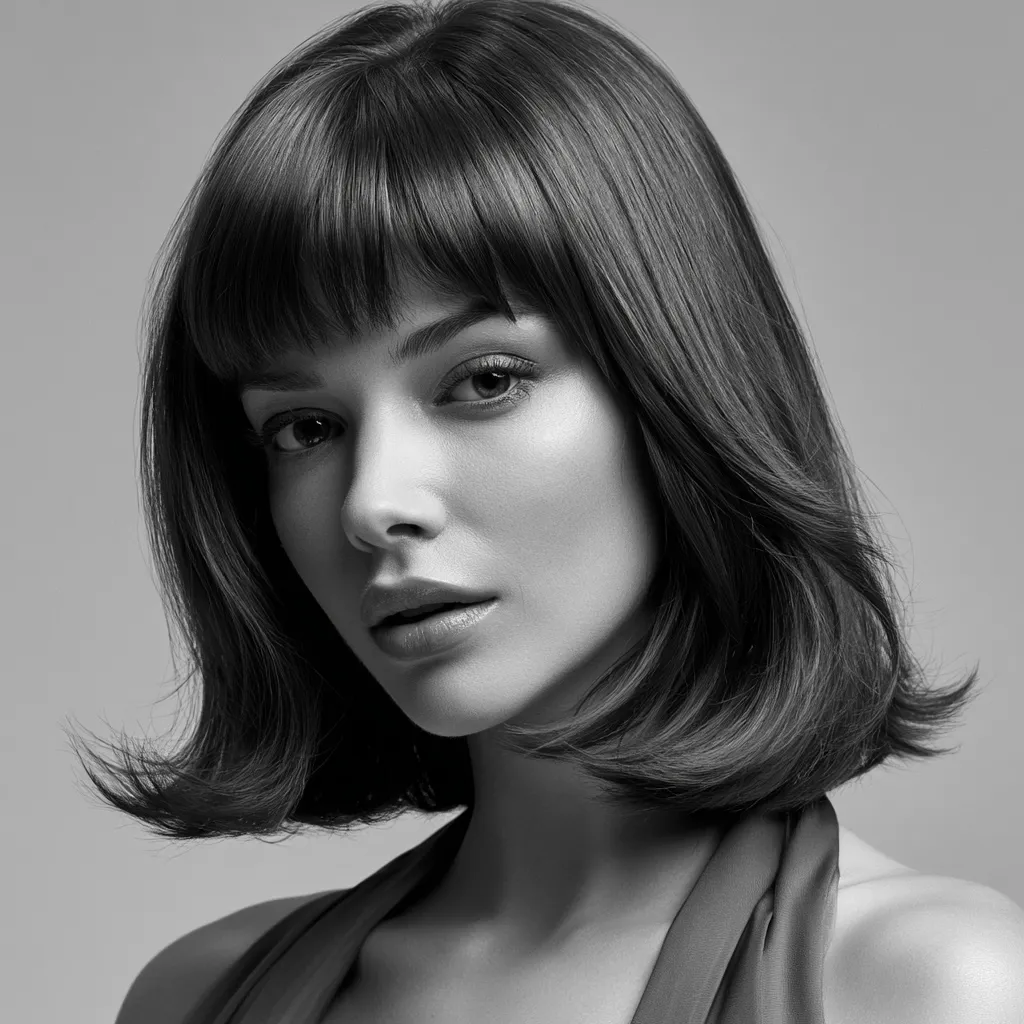 dakota johnson curtain bang lob haircut framing