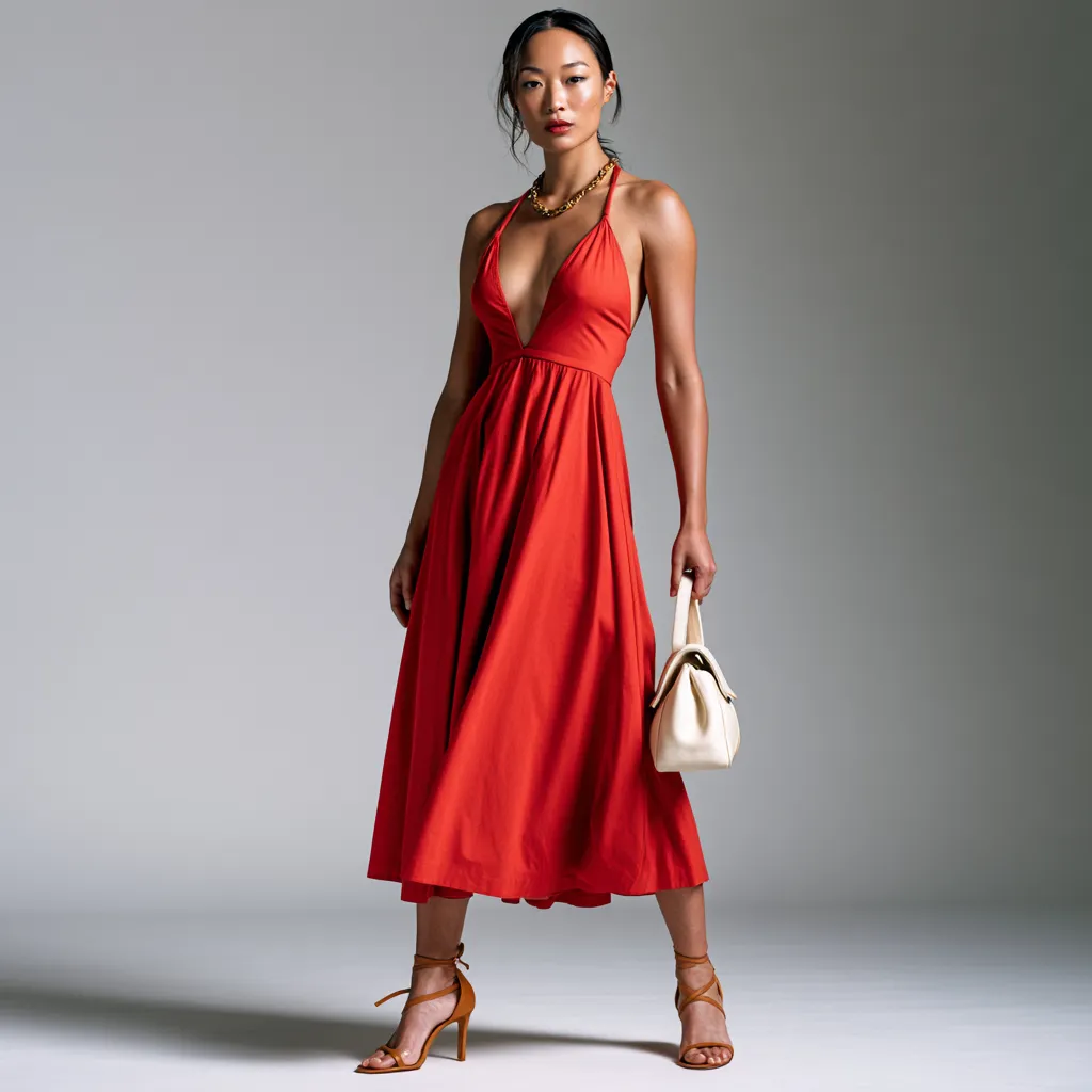 Full tomato red outfit spring 2026 balanced styling