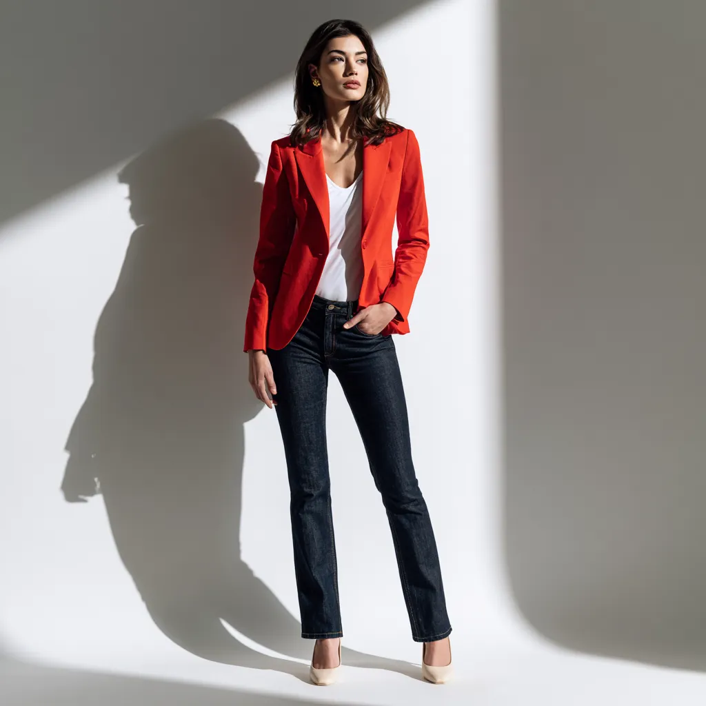Alexa Chung inspired red jacket spring 2026 street style