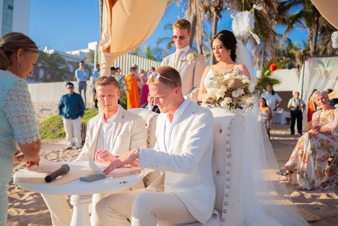Luxury destination wedding events venue with dramatic architecture and seating
