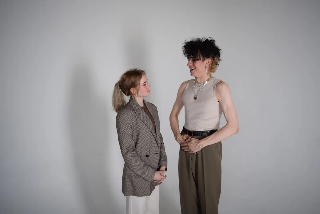 Linen blazer vest with exaggerated armholes cropped styling