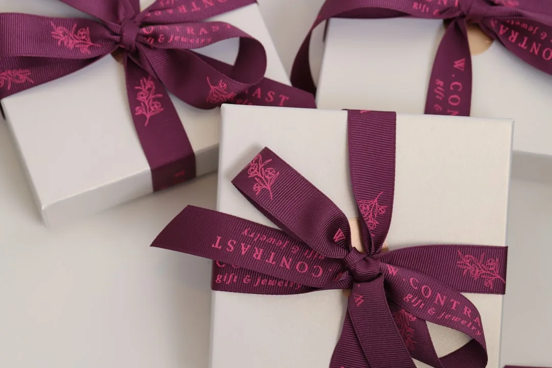 Custom monogrammed wedding favors with guest names and wedding date details detail 1