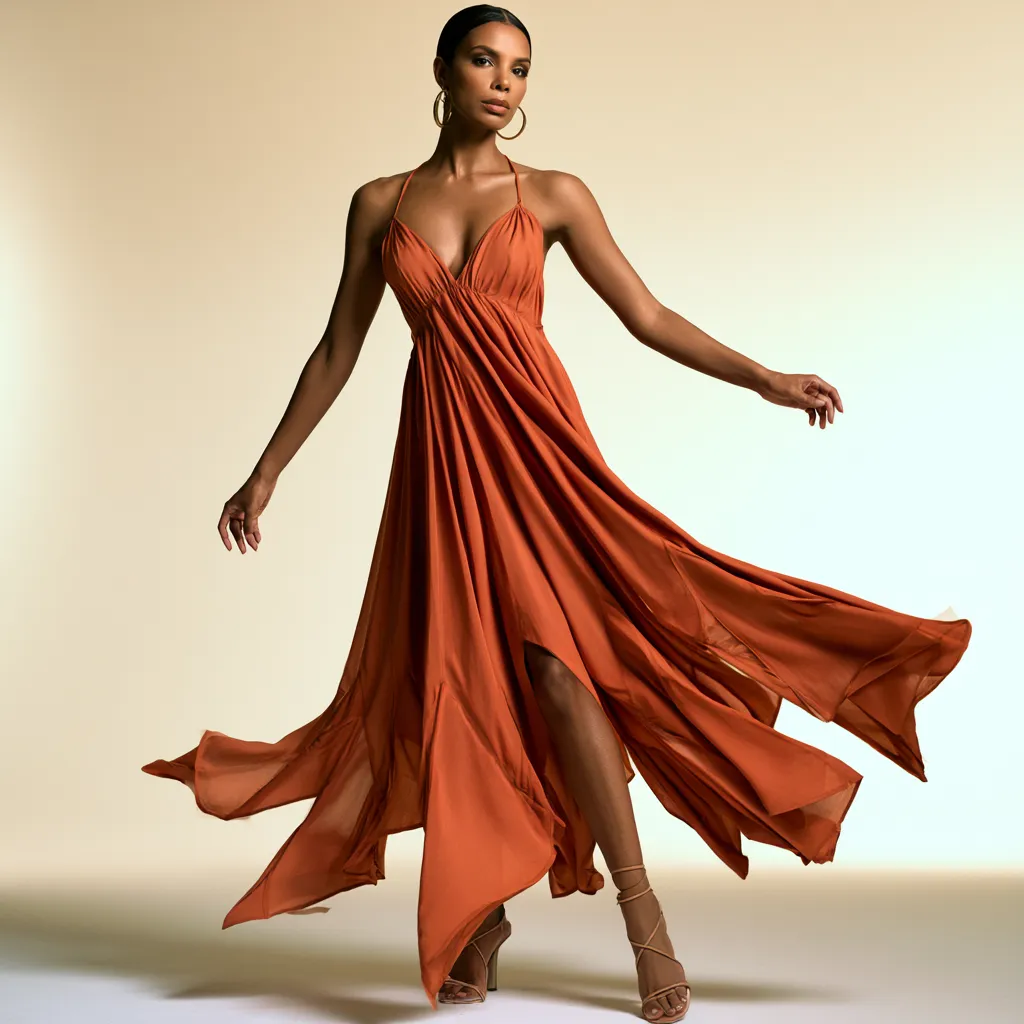 ruffle asymmetric hem dress occasion wear fashion shoot