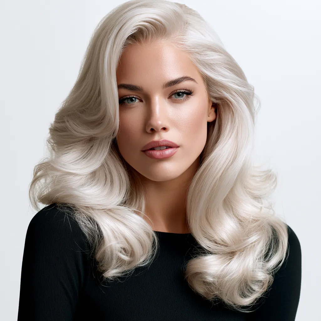 bouncy layered blowout with touchable finish and movement