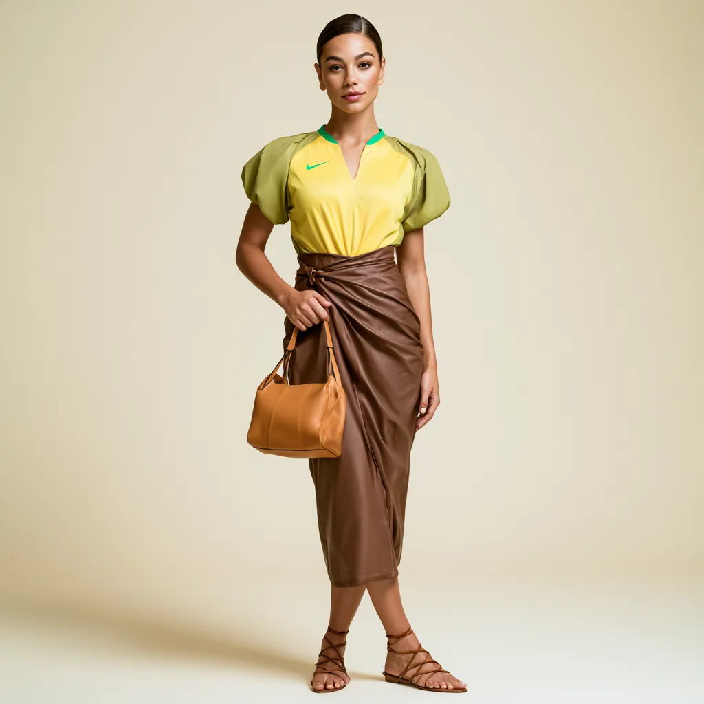 Accessorized soccer jersey look for everyday summer occasion