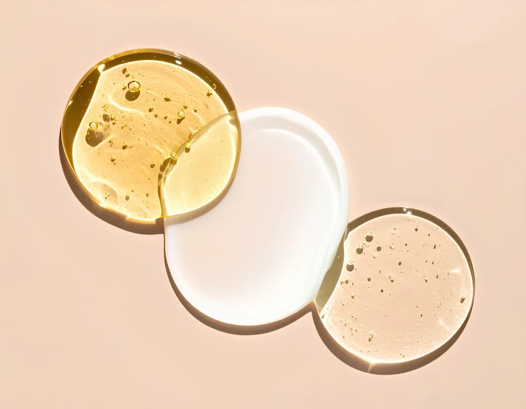 Woman applying retinol alternatives peptide serum to face at evening skincare routine detail 4