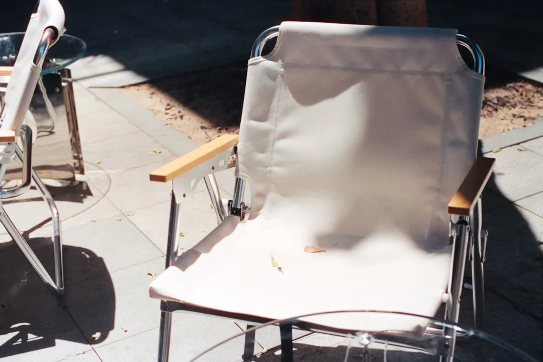 Comparison of faded outdoor cushion versus new performance fabric