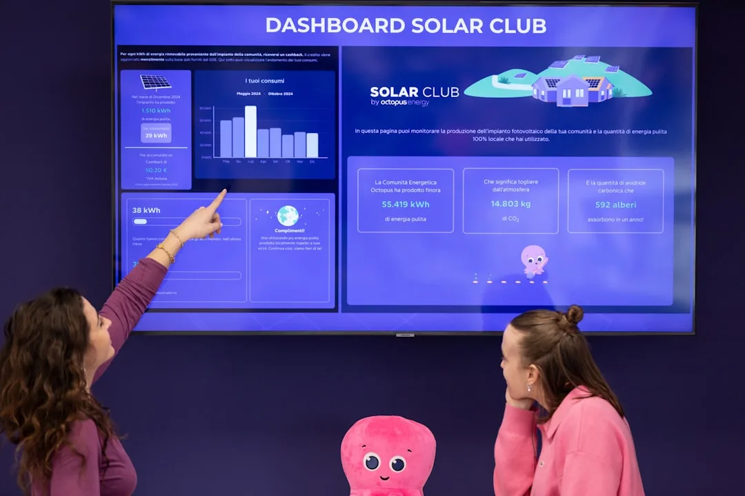 AI home energy management dashboard displaying real-time power consumption data detail 2