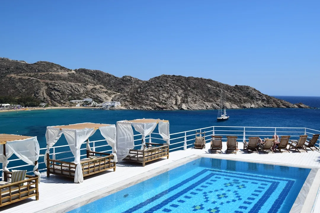 Private suite balcony on premium cruise vessel with butler service