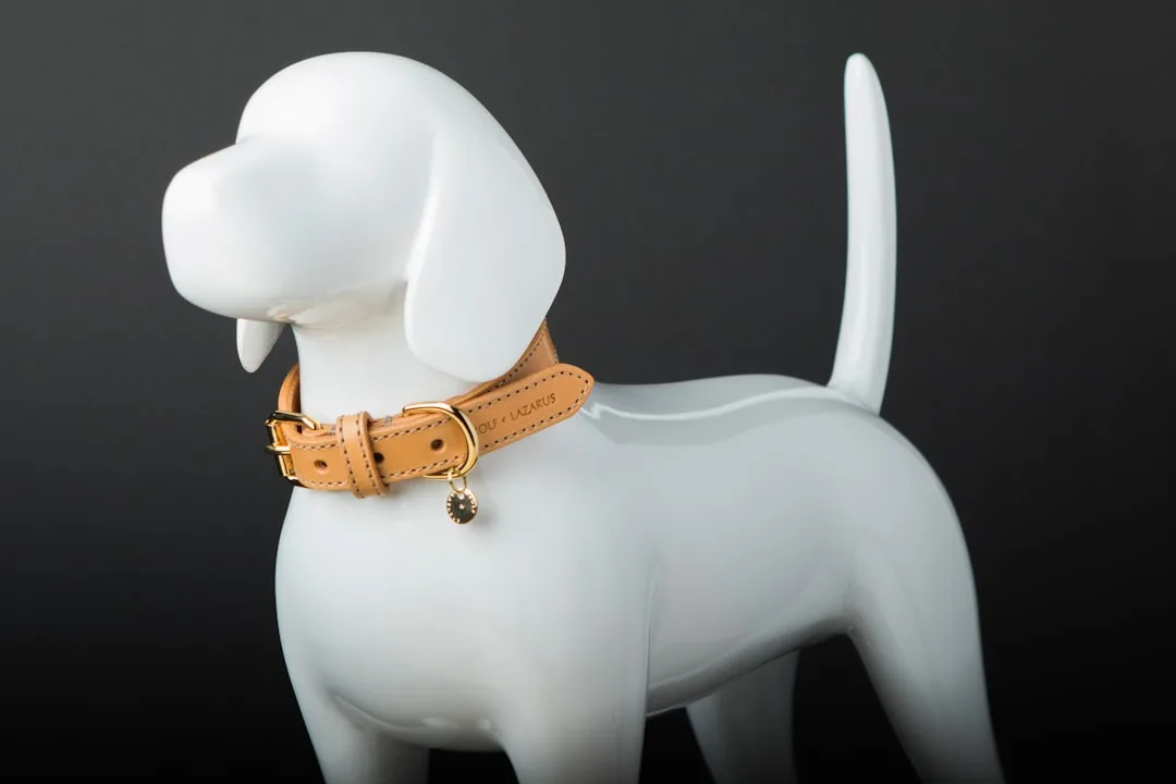 Cat with collar-mounted dietary monitoring device