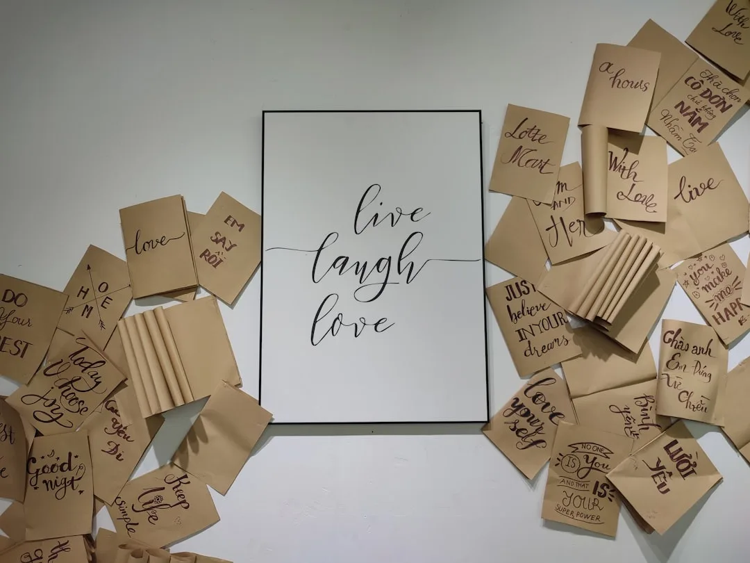Modern interactive wedding guest book alternative installation with guests participating detail 4