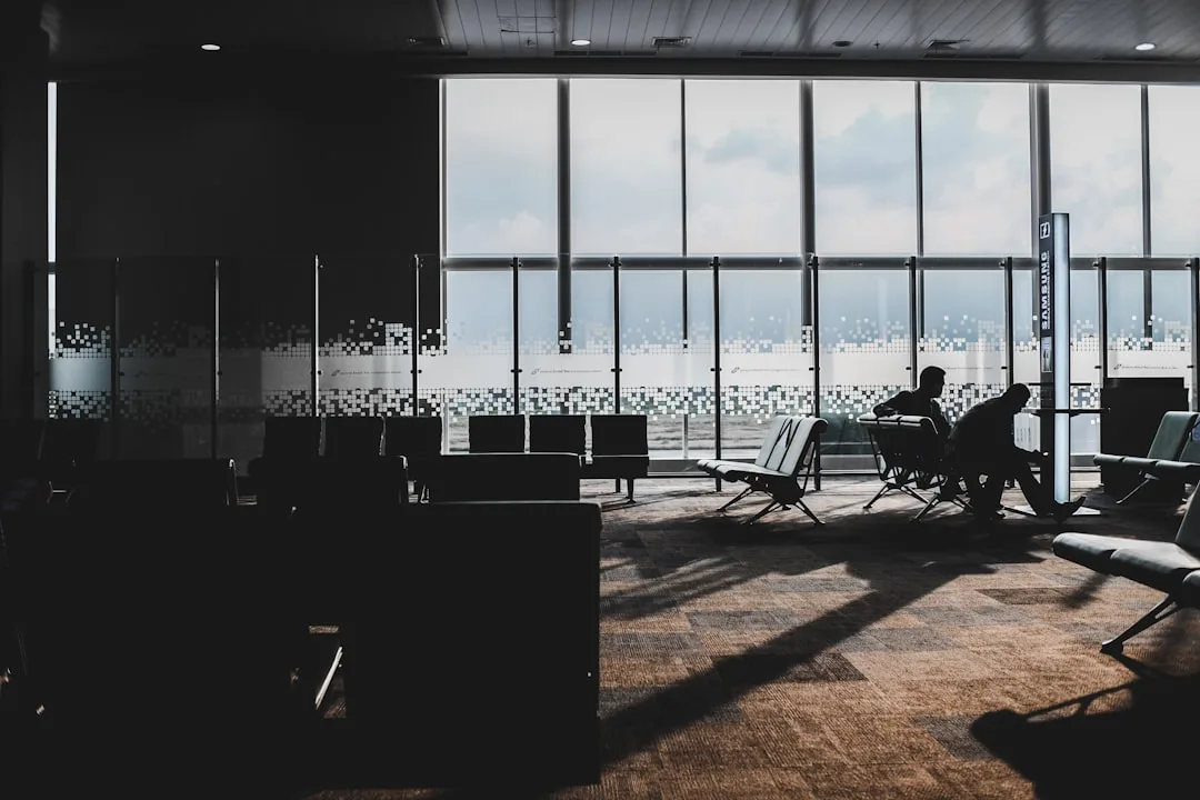 Modern airport lounge with comfortable seating and priority access for travelers detail 4