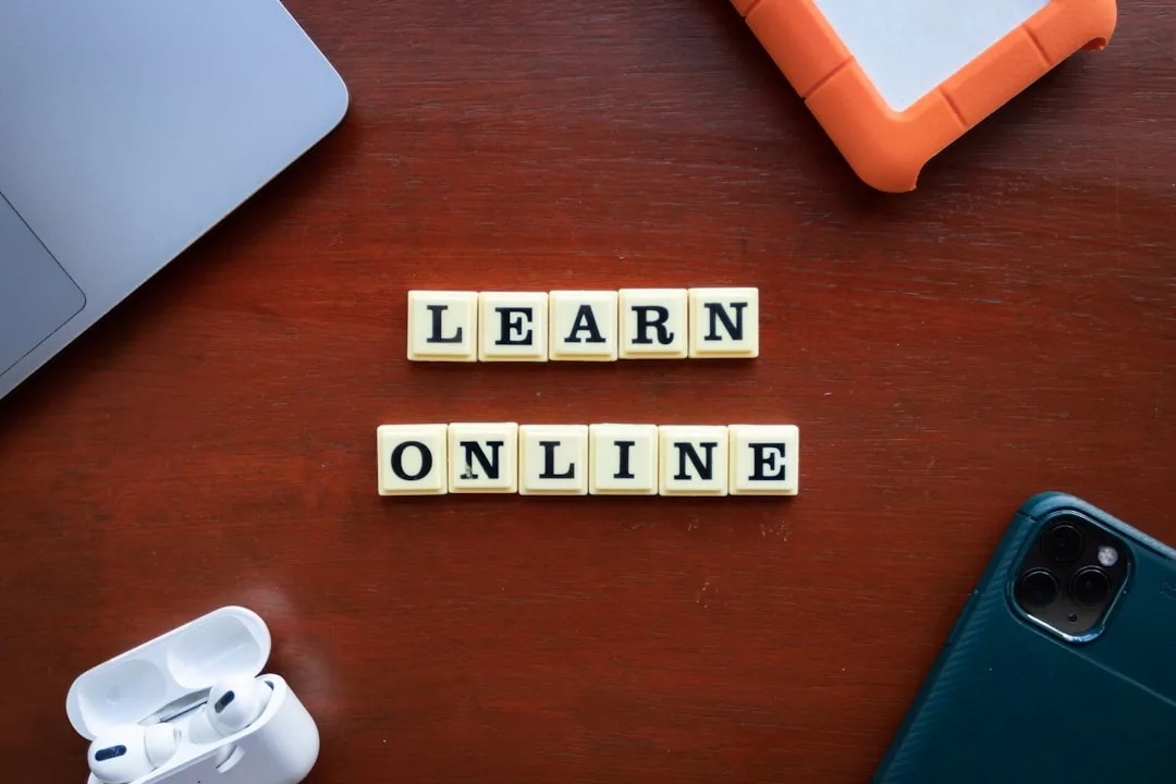Employee using microlearning modules on tablet for workplace training detail 3