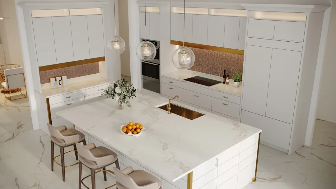 Modular kitchen island with removable cutting board and storage drawer components