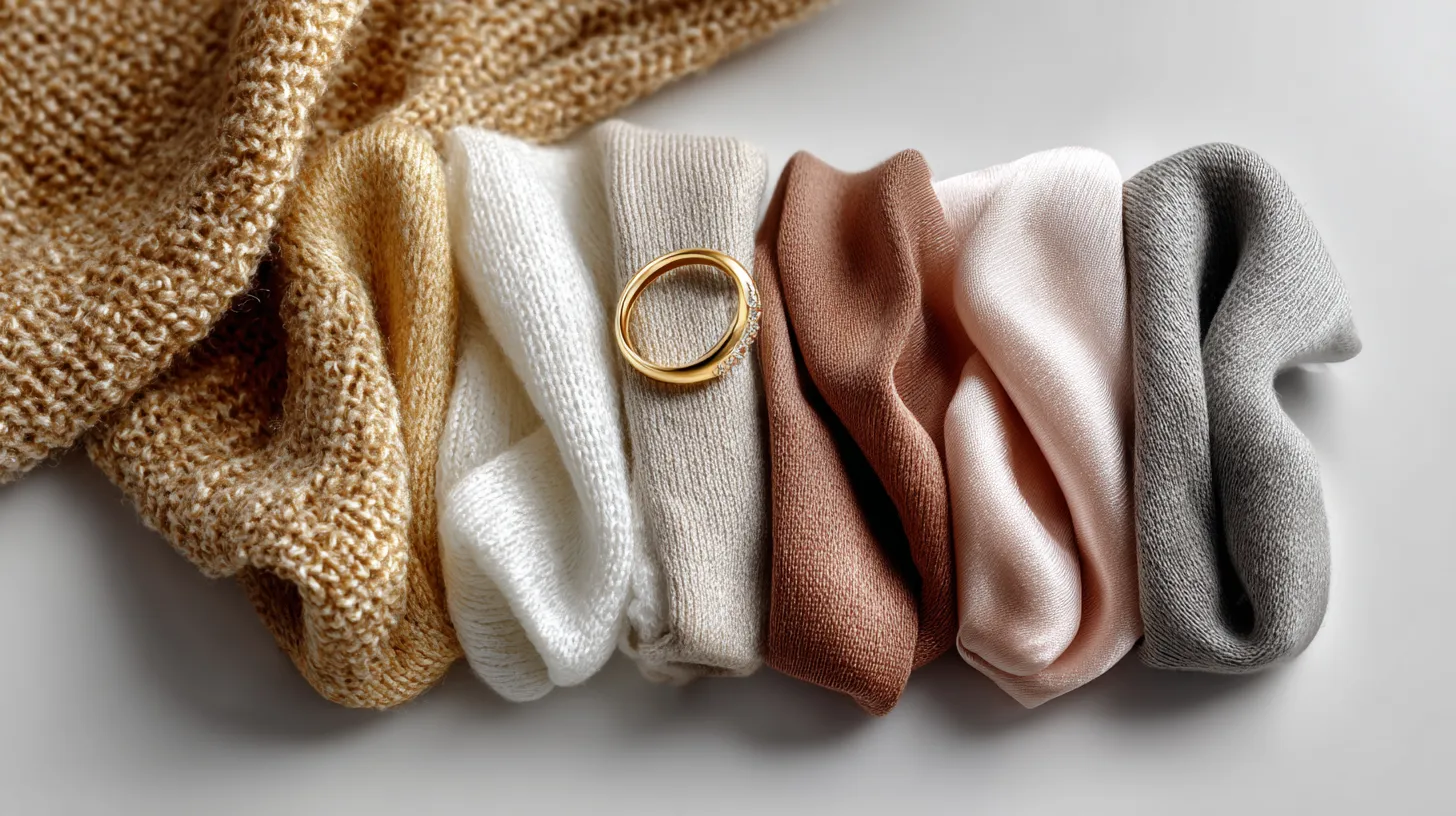 Clean girl aesthetic color palette 2026 — oatmeal, ivory, camel, sage and mocha fabric swatches