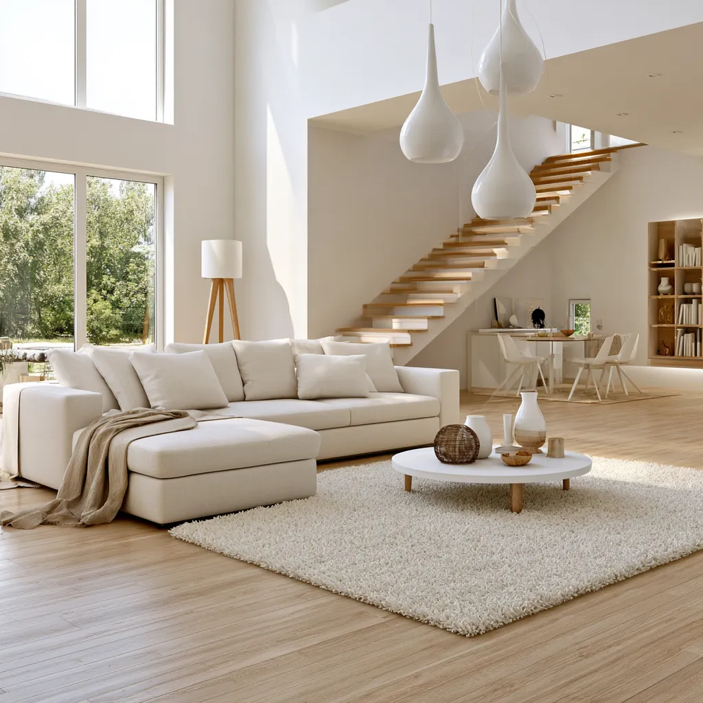 Feng shui house design with abundant daylight and indoor plant collection