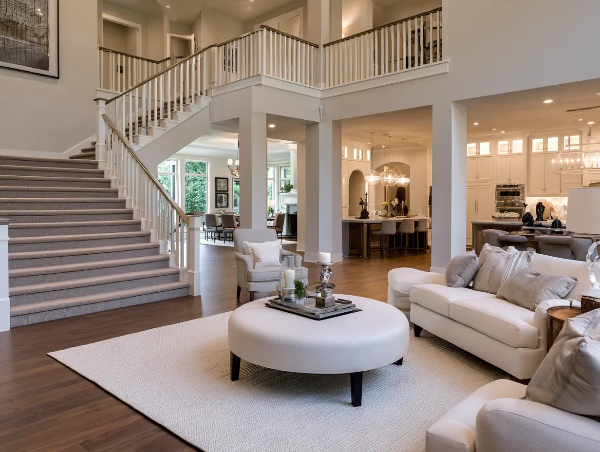 Open concept floor plan ideas featuring seamless flow between kitchen, dining, and living areas