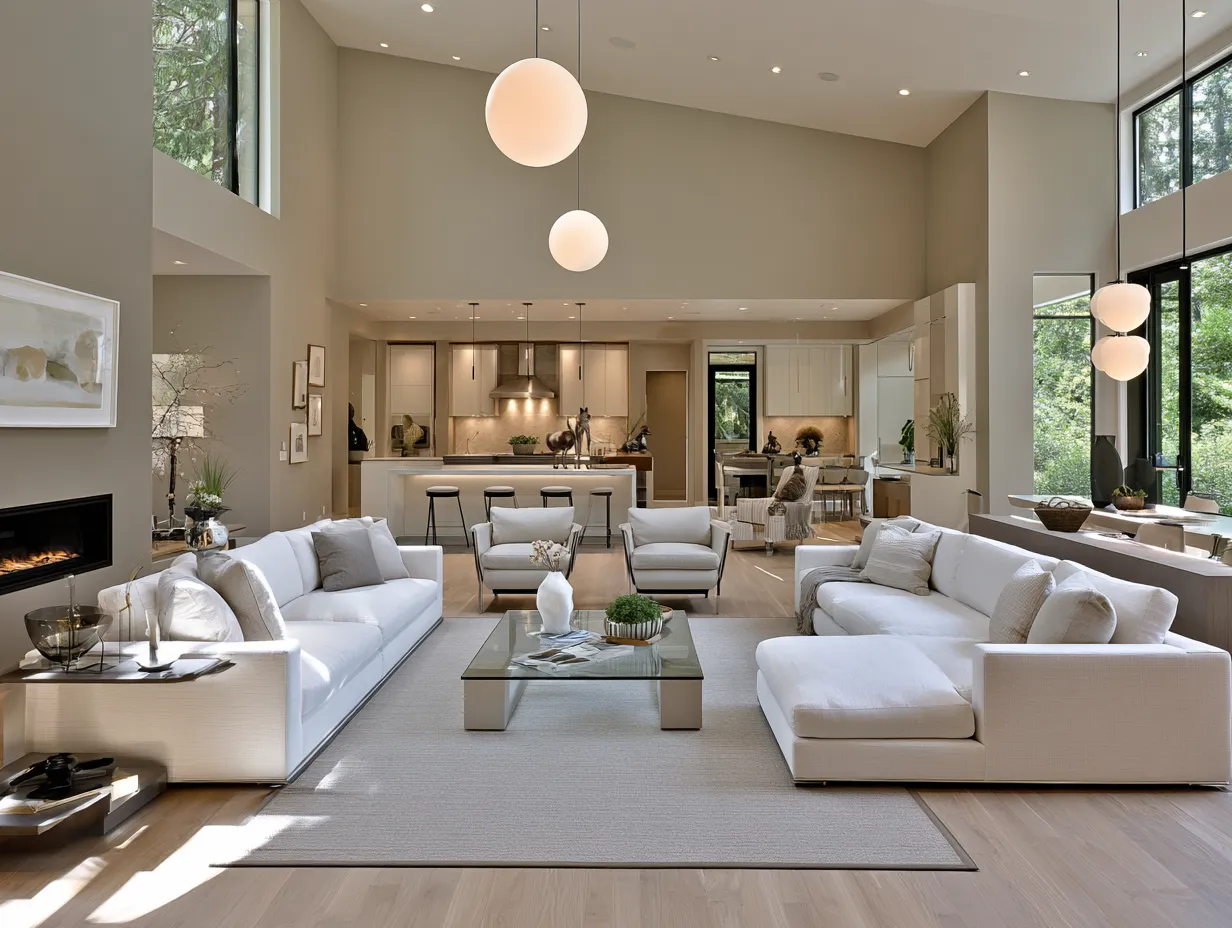Small open floor plan ideas maximizing space with smart furniture placement