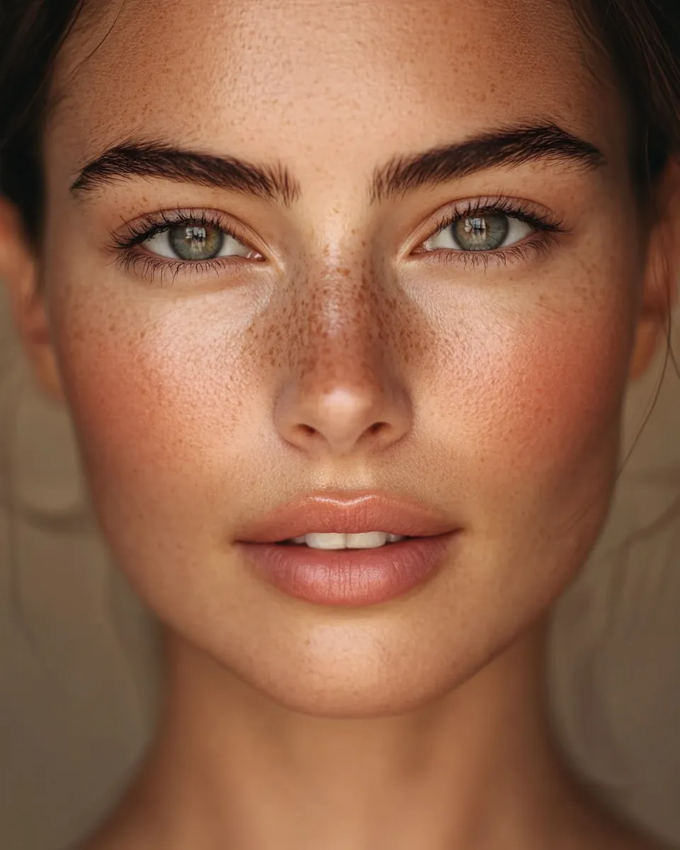 Beauty editorial showing seamless concealer blend as part of minimal everyday makeup routine