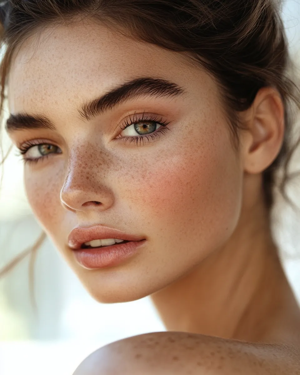 Beauty editorial final look showing fresh dewy skin with minimal makeup and natural confident glow