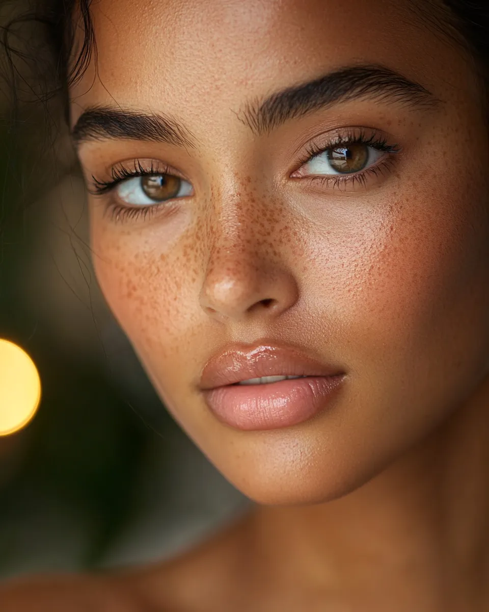 Barely-there concealer application on natural complexion showing flawless skin texture