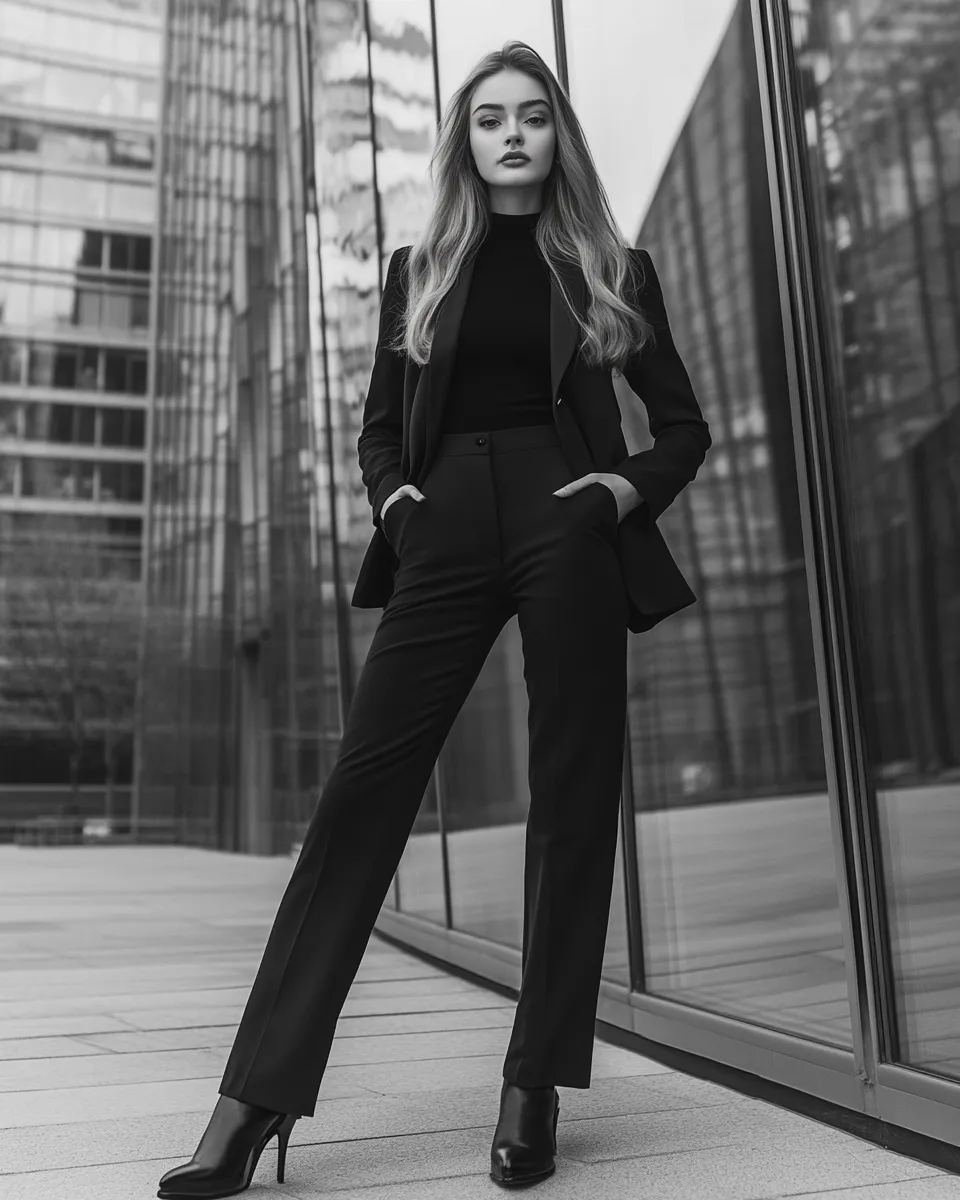 Best outfit for petite frame — slim tailored silhouette