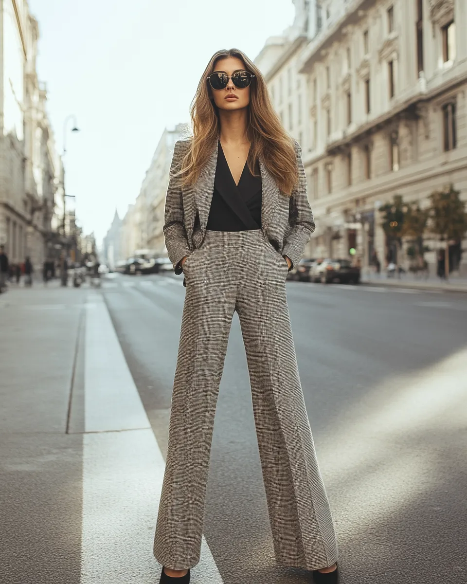 Wide-leg trousers outfit for petite women 2026