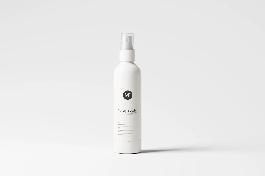 Woman applying hydrating face mist spray over makeup for skin hydration detail 1