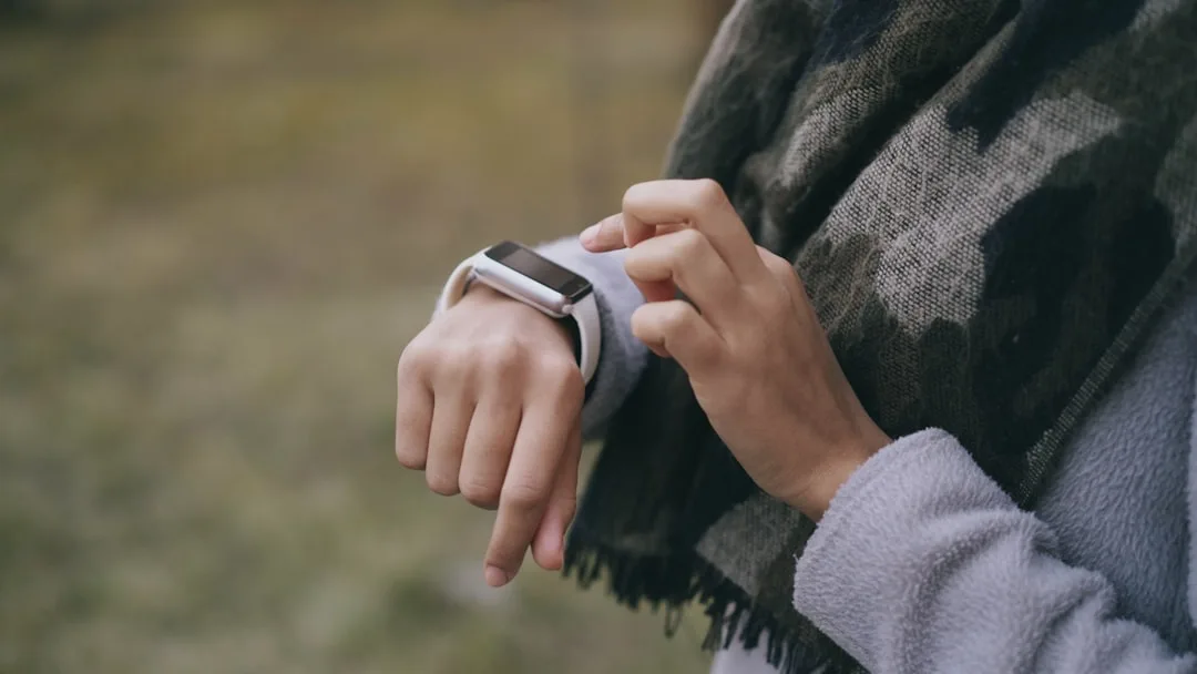 Smartphone app displaying weekly biometric trends from wearable sleep tracker device