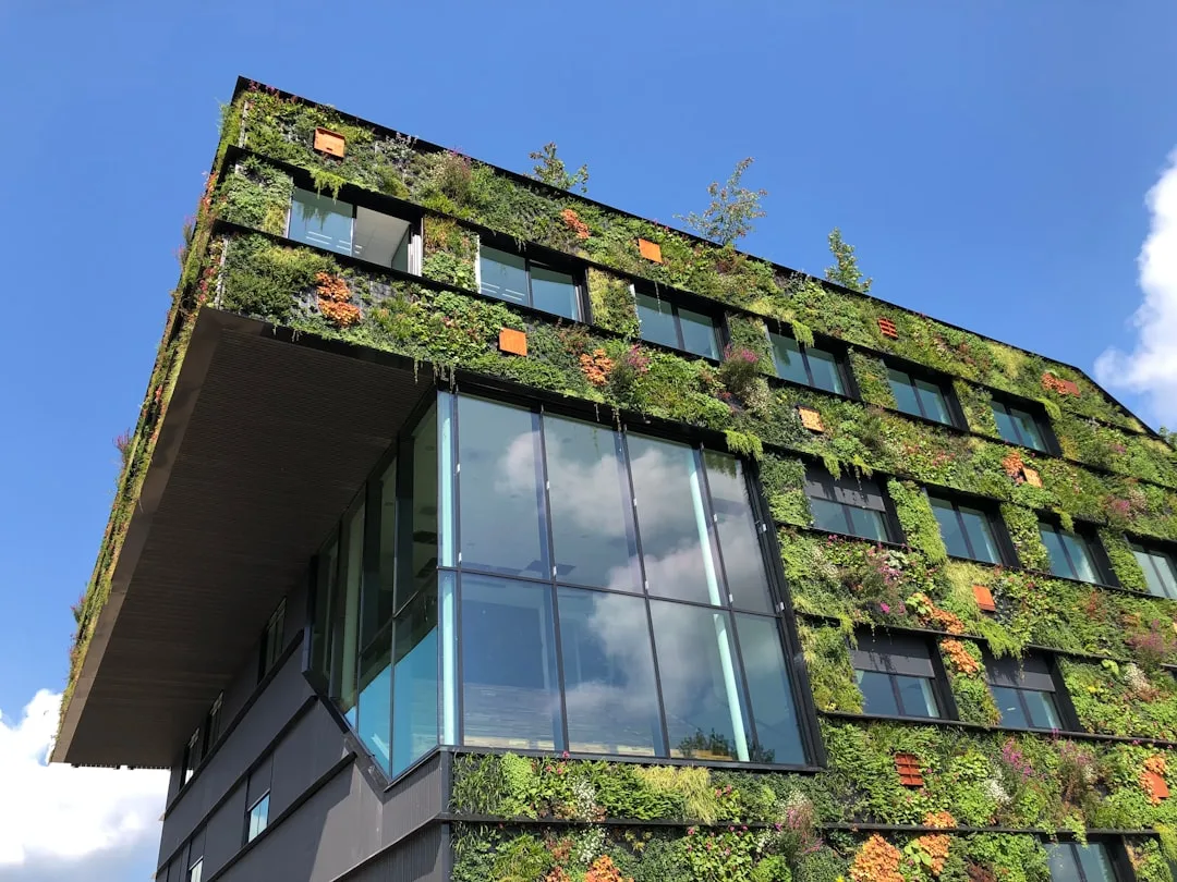 Modular vertical garden frame with mixed perennials and vines