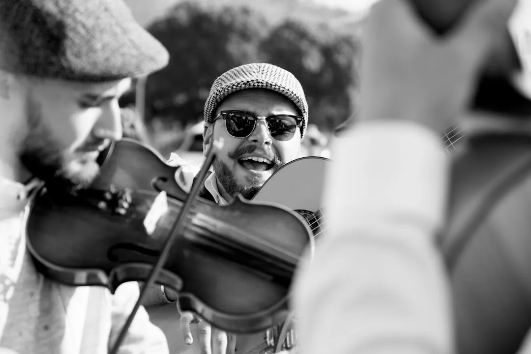 live orchestra wedding ceremony bride groom — perspective 3