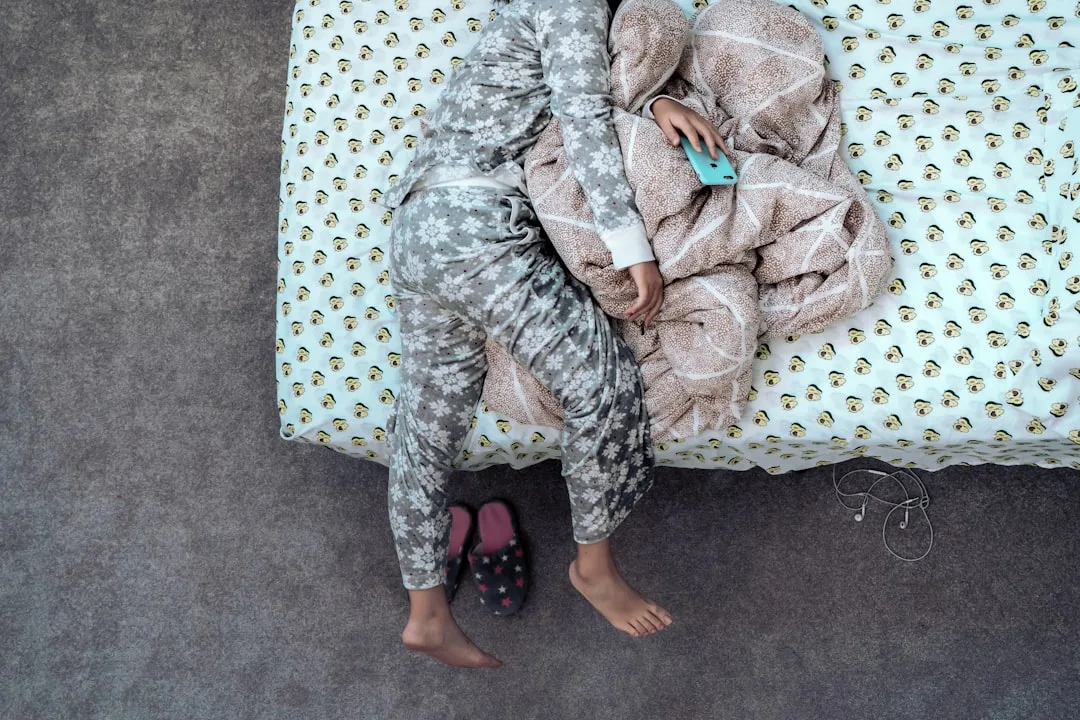 child sleeping independently in bedroom — perspective 1