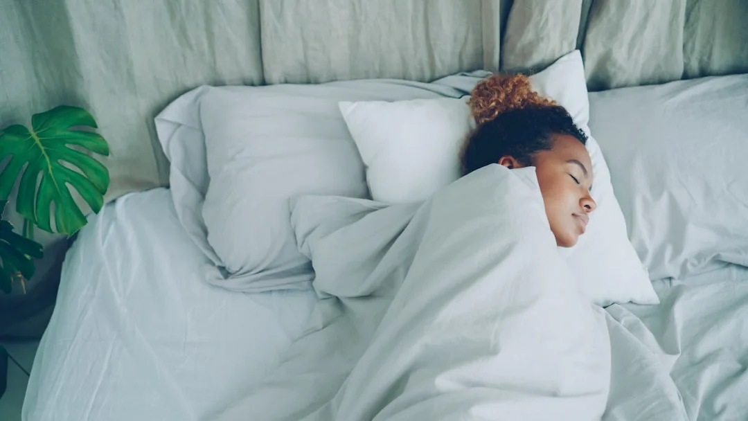 child sleeping independently in bedroom — perspective 3