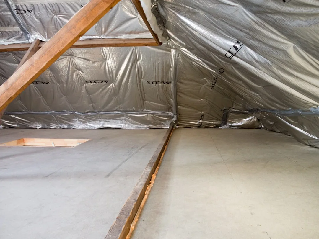 Comparison of old plastic sheeting versus new reinforced vapor barrier material in crawl space