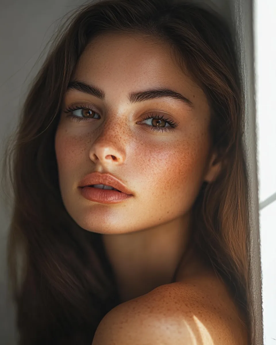 Butter lips trend look done at home on medium tan skin with warm amber layer and glazed pillowy finish visible