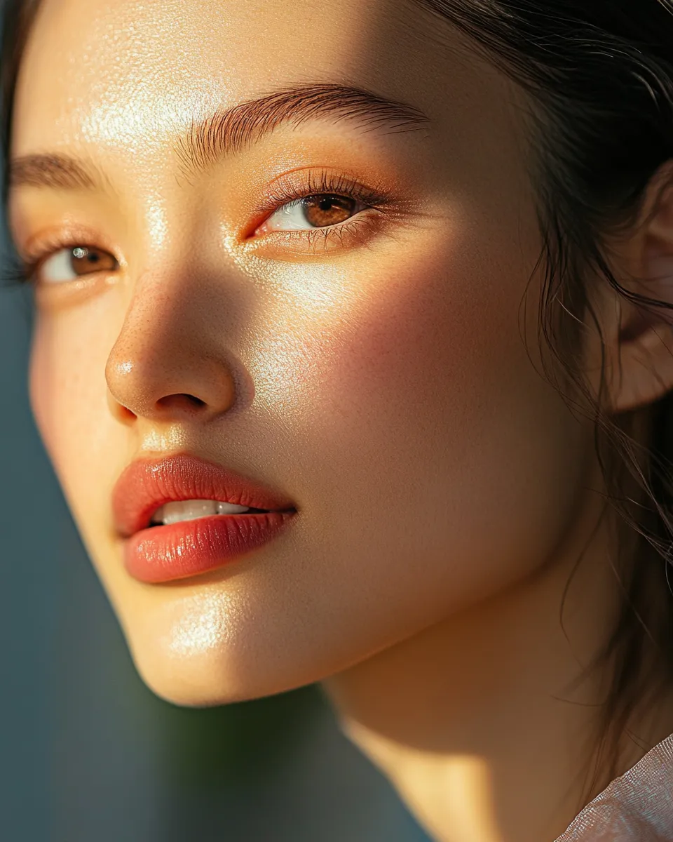 Confident woman with radiant skin after consistently using niacinamide and vitamin C together in her skincare routine
