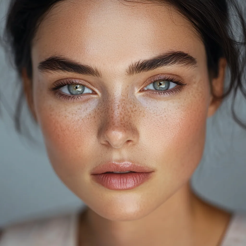 Woman with moderate hooded eyes showing beginner step by step eye makeup result with lifted outer corner