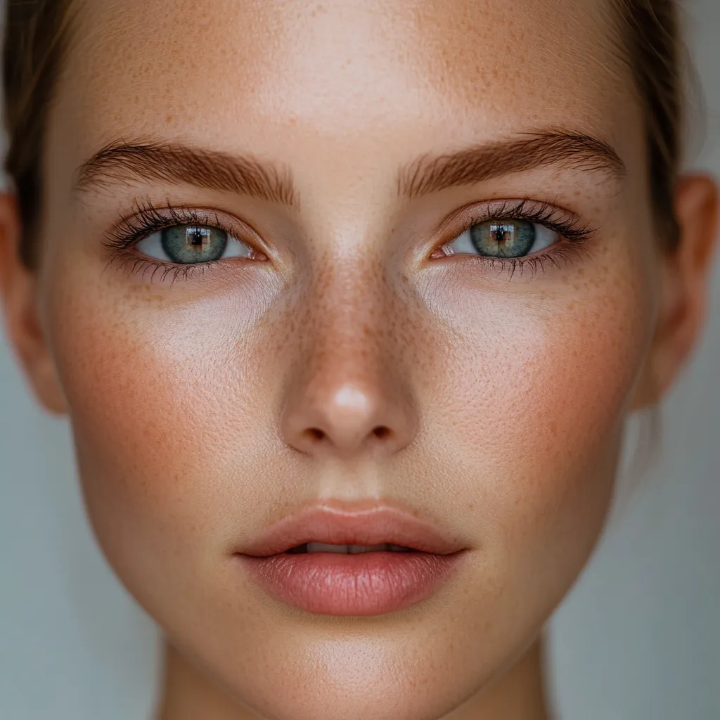 Portrait of woman with visible hood fold and well-executed eye makeup done step by step for beginners